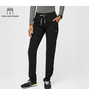 Figs Yola Skinny Scrub Pants Black